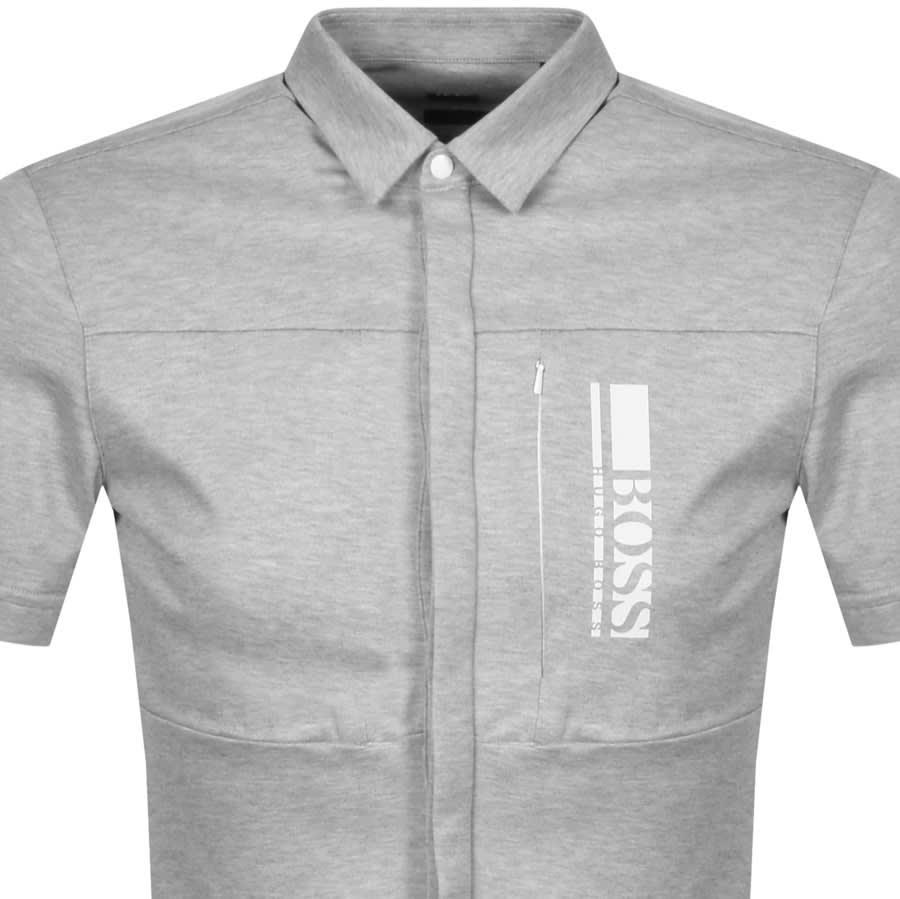 Alternative Image for ProductBOSS Baia S Short Sleeved Shirt Grey2